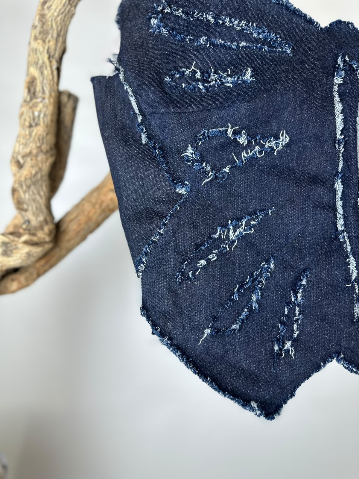 Midnight Butterfly Denim Corset