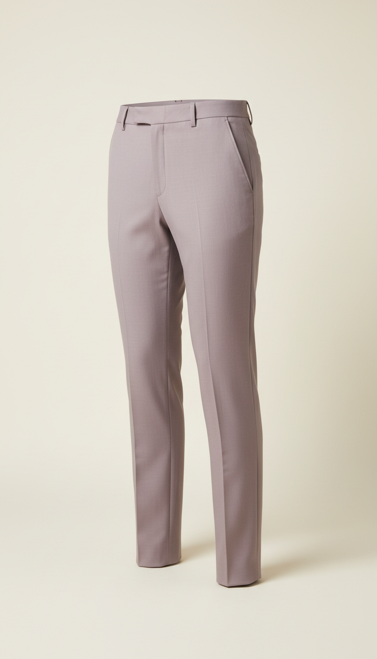 Mauve Smart Casual Suit Pants front view