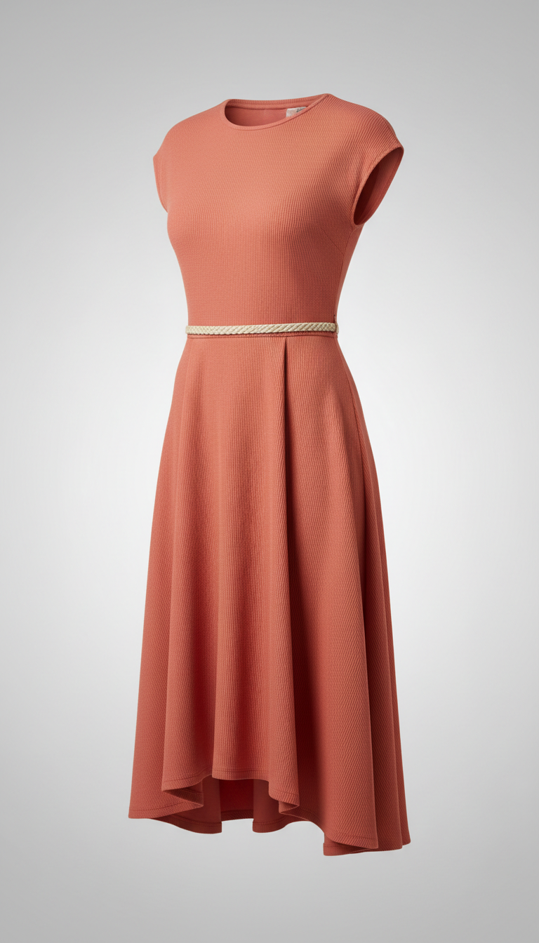 Coral Urban Chic Dress front view