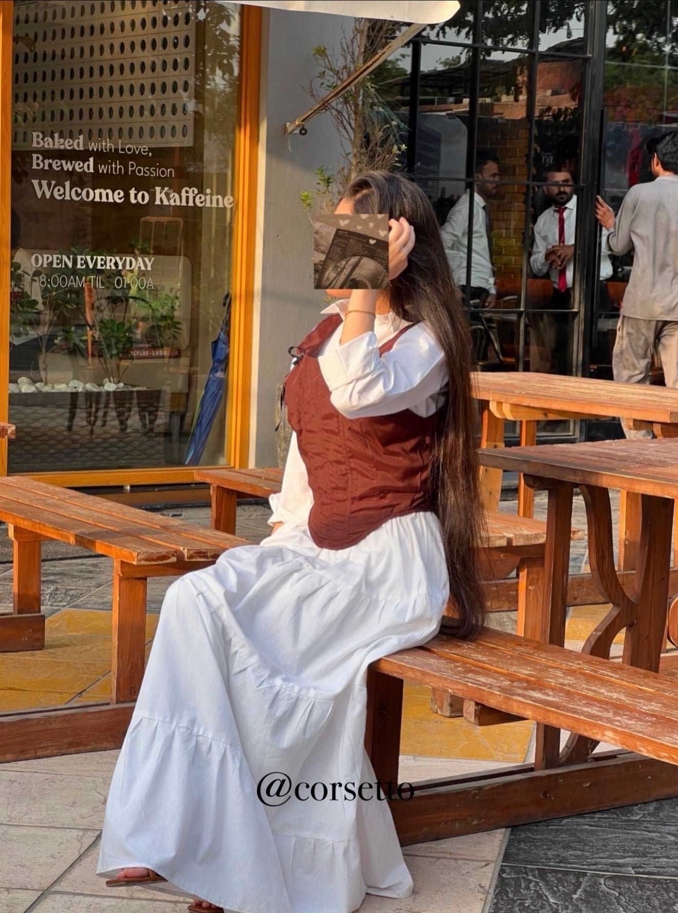 Brown corset