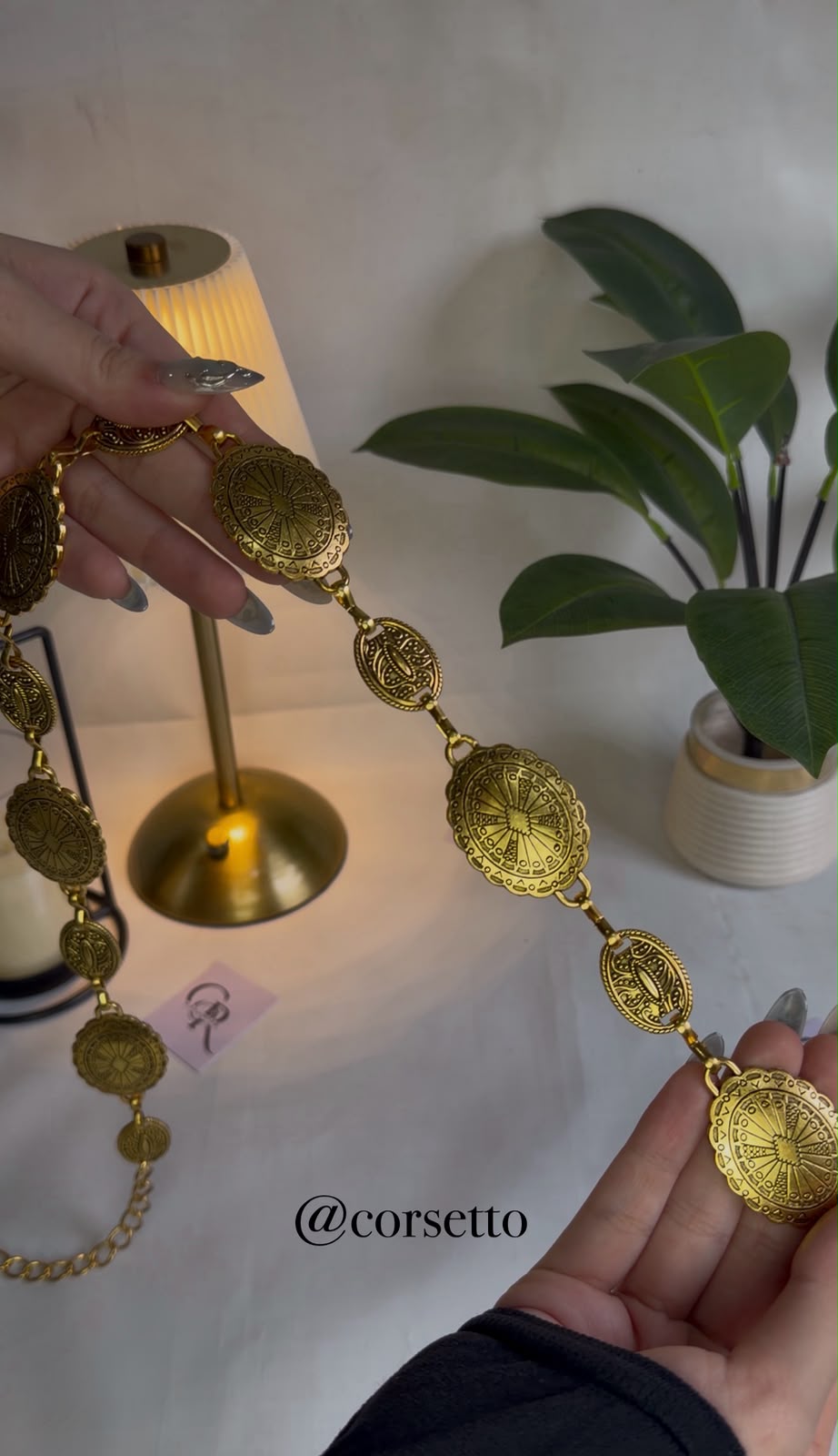 Golden waist chain