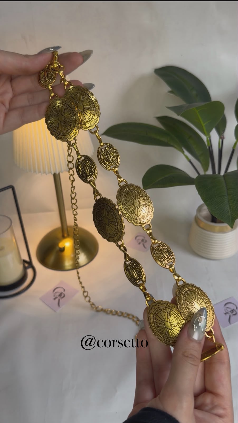 Golden waist chain