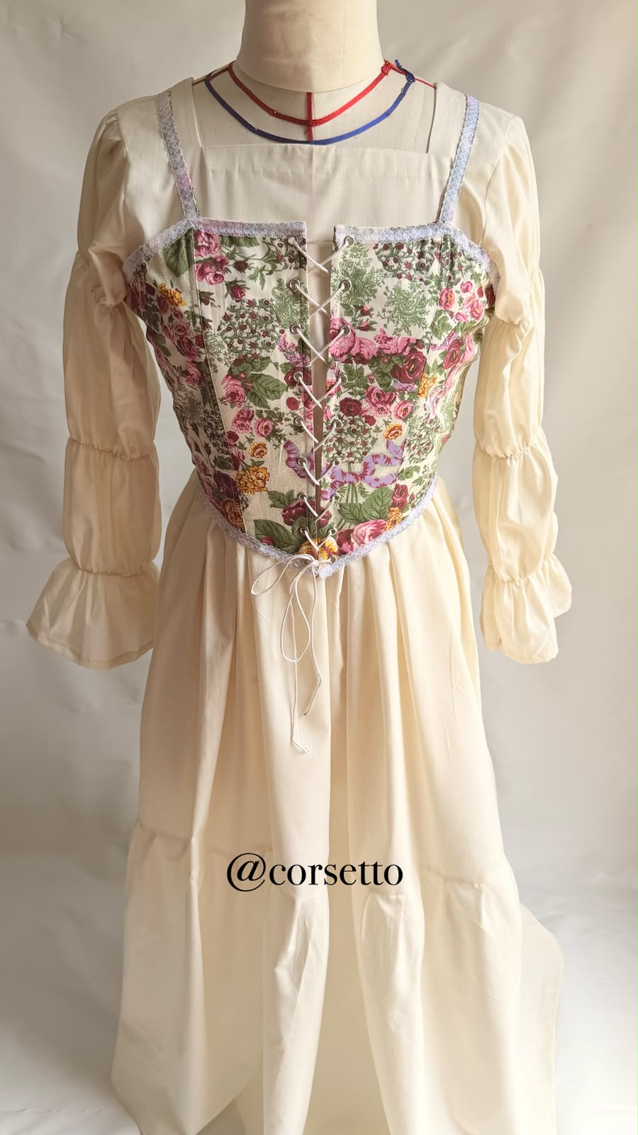Ivory Garden Corset 2-Piece Set
