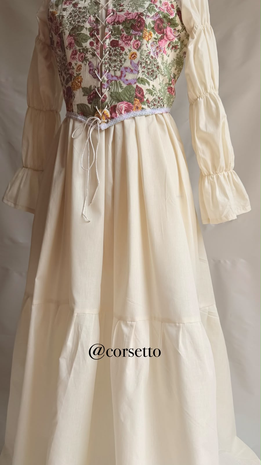 Ivory Garden Corset 2-Piece Set